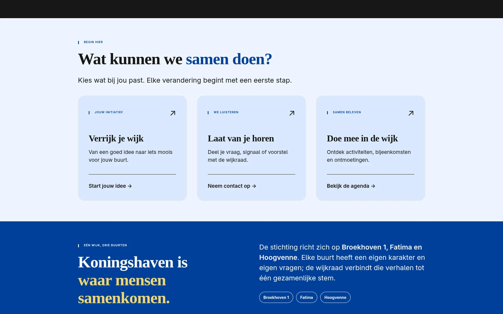 Projectbeeld 2 van Stichting Wijkraad Koningshaven